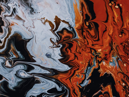 A beautiful oily painting with mixed colors - perfect for background or wallpaper