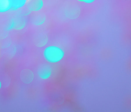 Shiny purple and blue bokeh lights, blurred abstract bokeh backgroundの写真素材