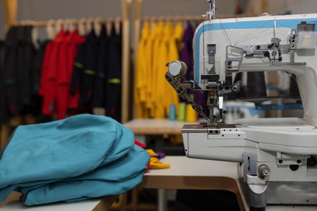 A shot of a sewing machine