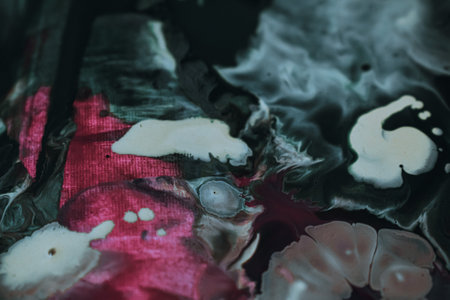 A closeup shot of a beautiful abstract painting