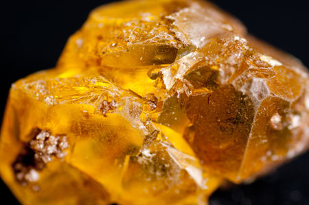 pure sulphur or sulfur ore sample, often called brimstoneの写真素材