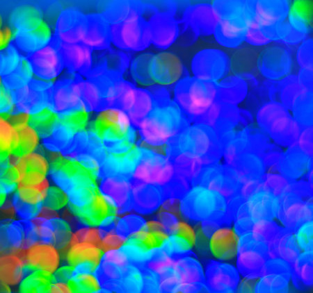 Colorful bright bokeh lights - abstract background