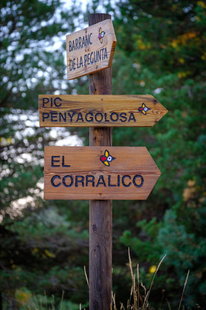 Penyagolosa Natural Park in the province of Castellon, is located between the towns of Xodos, Vistabella and Villahermosa del Rio.の写真素材