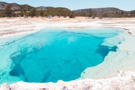A beautiful shot of Yellowstone National Park in the USAの写真素材