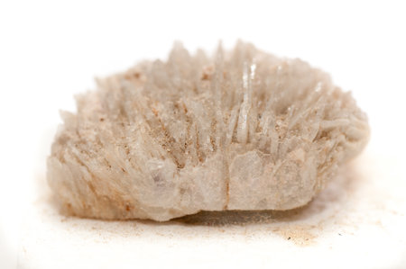 cleavelandite crystal mineral sample, a rare earth mineralの写真素材