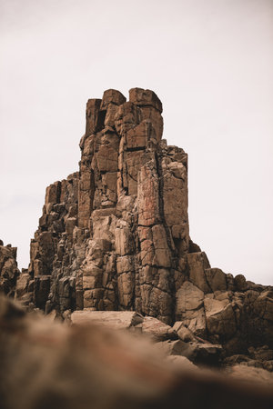 A beautiful shot of the Bombo Headland Quarry in Australiaの写真素材