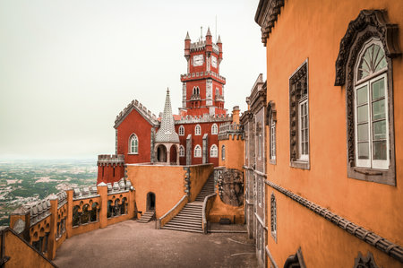 Photo of the Da Pena National Palace, located in Lisbon, Portugal.