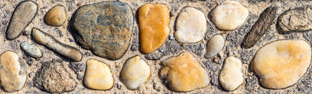 A closeup shot of rock wallの写真素材