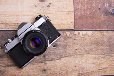 Table with photography business elements