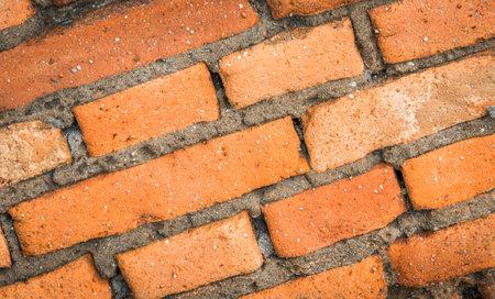 A closeup shot of the brick wallの写真素材