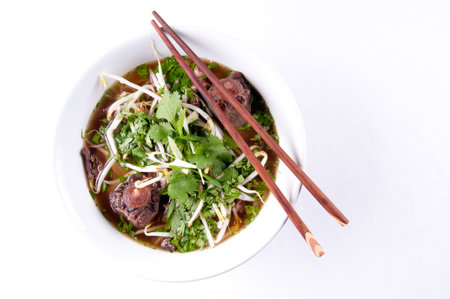 oxtail pho soup, a delicious vietnamese classic meal
