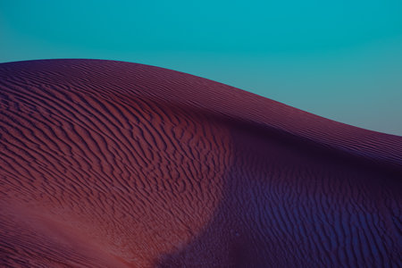 A beautiful shot of Dubai at sunsetの写真素材