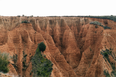 A view of the Badlands of Madrid, Spain near Ponton de la Oliva