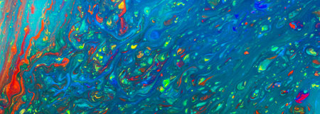A colorful and creative liquid abstract paint background - great for wallpapers
