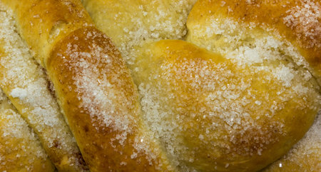 A closeup of homemade sweet bread