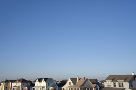 A beautiful shot of apartment buildingsの写真素材