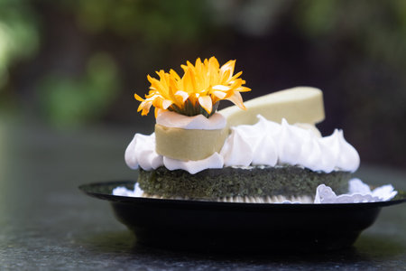 close ups of some mini cakes in a garde