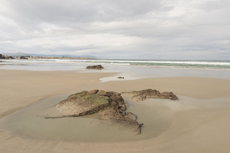 The province of Galicia, Spain with its beautiful coastal rock formationsの写真素材