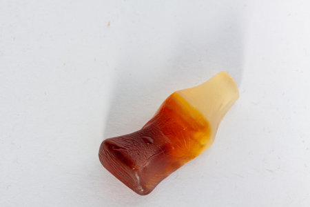 A closeup shot of soda gummy isolated on white backgroundの写真素材