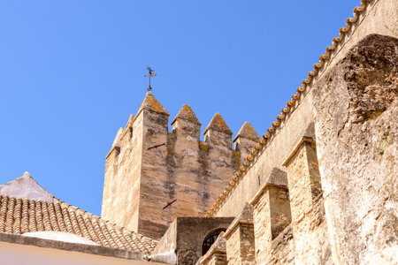 A Typical white village of Spain in the province of Cadiz, in Andalusia, Arcos de la Fronteraの写真素材