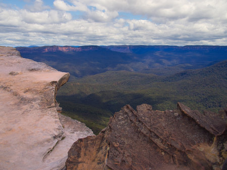 An aerial view of Lincoln's Rock at Waterfallの写真素材