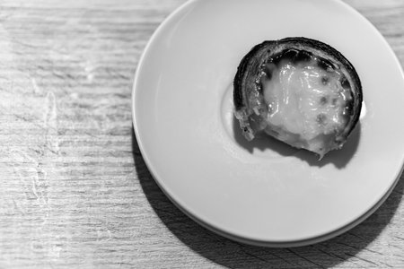 Traditional Portuguese pudding pie served on a white plate.