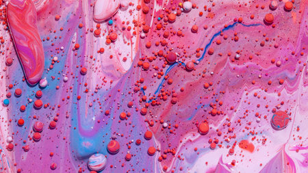A top view of colorful vibrant rocks on purple background for wallpapers and banners