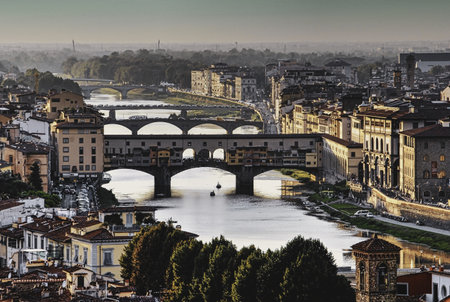 Florence, capital of the Tuscany region in Italy, is home to several masterpieces of Renaissance architecture and art.の写真素材
