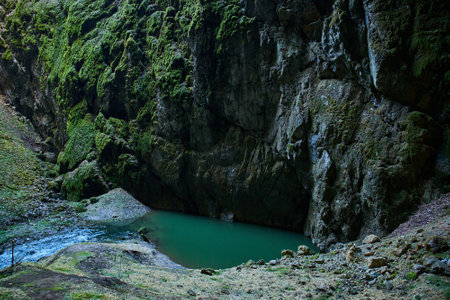 Inside Macocha abyss in Czech Republic