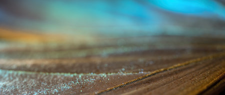 A selective focus shot of a glittery fabricの写真素材