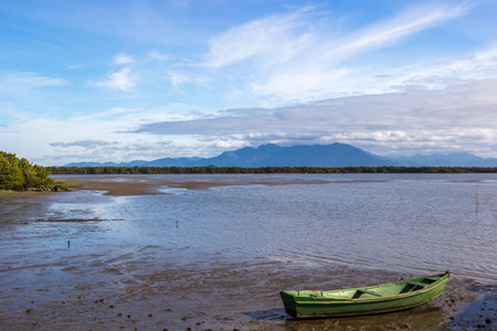 A shot of South Bay in Florianopolis, Brazilの写真素材