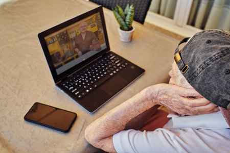 An elderly woman running her home business in the time of the coronavirus
