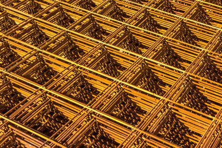 A closeup shot of iron meshes
