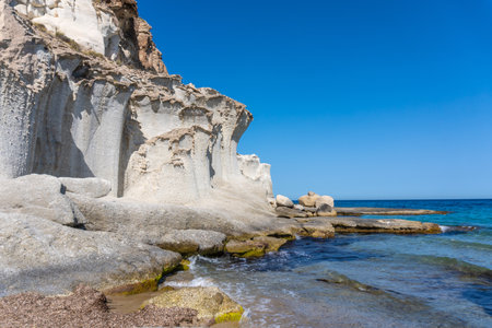 A beautiful shot of Enmedio beach in Almeria, Spain