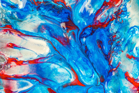 An abstract colorful background with wavy patternsの写真素材