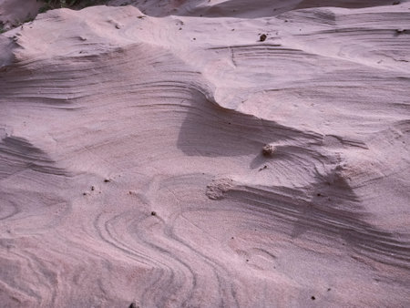 A beautiful shot of a sand dune formation in the desertの写真素材