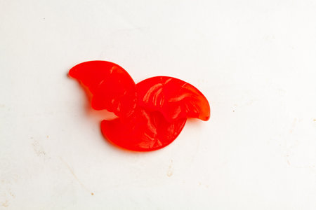 Fresh gelatine candy on a white surfaceの写真素材