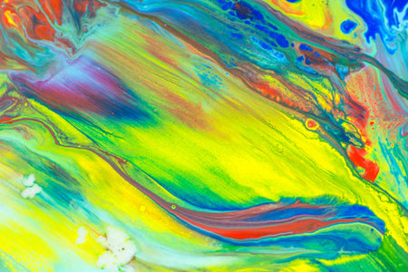 A abstract illustration with many mixed colorsの写真素材