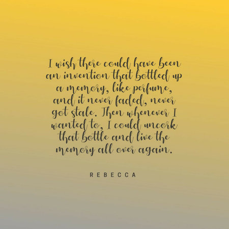 An emotional quote about memoriesの写真素材