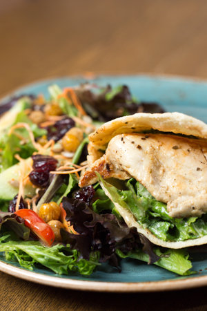 A closeup shot of delicious food on the plateの写真素材