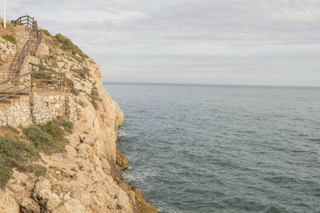 The rocky coast of Malaga, Andalucia, Spain