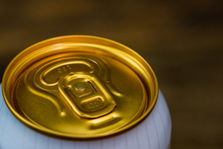 A closeup shot of a beer canの写真素材