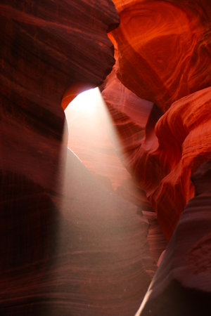 The incredible Antelope Canyon Page Arizona USAの写真素材