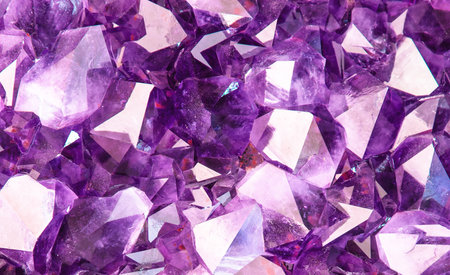 A closeup shot of an amethyst texture - perfect for wallpaperの写真素材