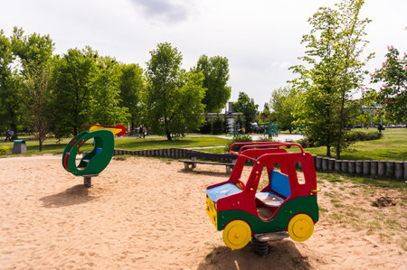 A children playground in the parkの写真素材