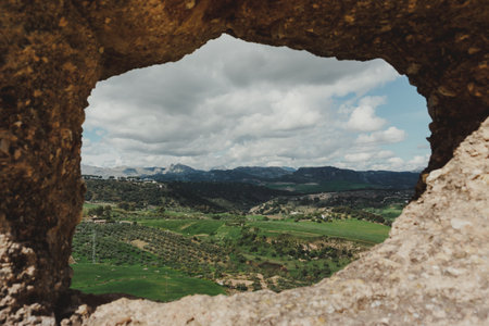 Beauty of Spain - Ronda, Malaga, Granada, Andalusia. Ronda is one of the largest towns in Andalusia.の写真素材