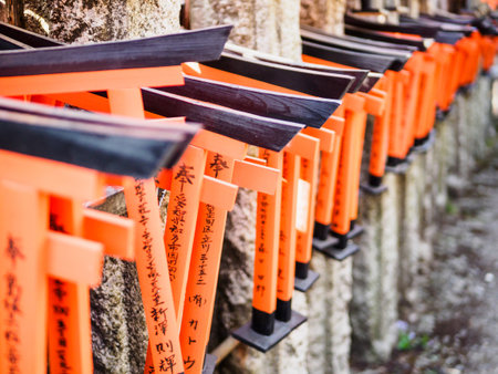 The construction details in Fushimi Inari, Kyoto, Japanの写真素材