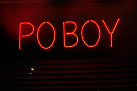 Photograph Composite Neon Seafood Restaurant Signの写真素材
