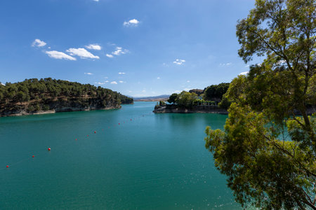 Royal Trail (El Caminito del Rey) in gorge Chorro, Malaga province, Spainの写真素材