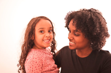 mother and daughter portrait